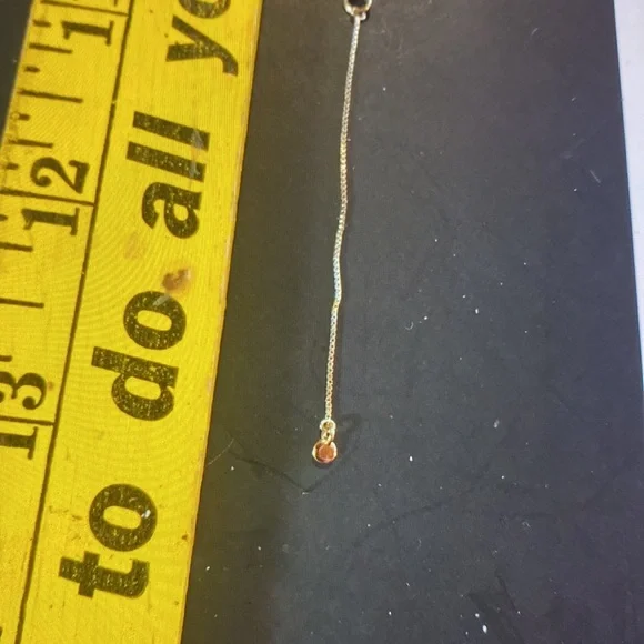 14k GP Levi double 2 necklace circle & Y - Picture 10 of 15